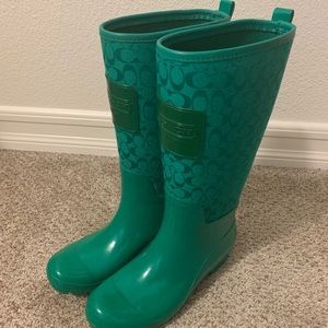 COACH RAIN BOOTS